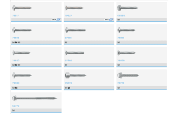 Self-tapping screws for metal, plastic, and wood materials