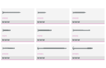 Screws specifically for PVC window and door frames