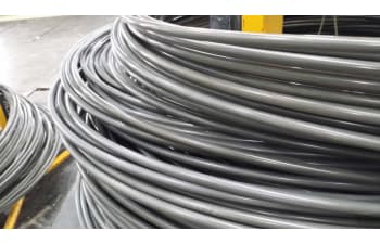 CHQ drawn wire with phosphate and polymer coating