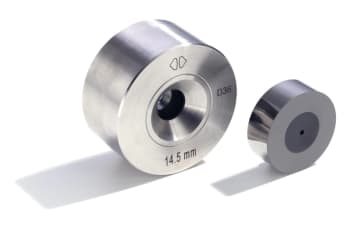 Polycrystalline diamond stranding, compacting and bunching dies