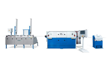 Complete mechanical wire descaling lines