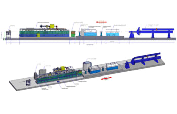 Combined mechanical and electrolytic in-line pre-treatment systems