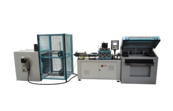 Straightening machine for cutting and marking Tig rods