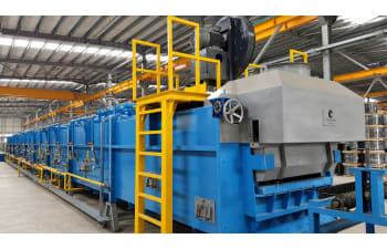 Wire galvanizing line