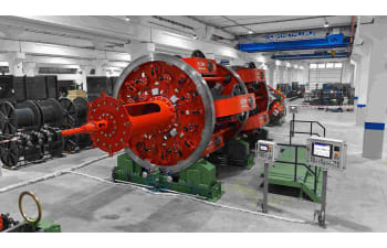 Planetary stranding machine for steel wire ropes