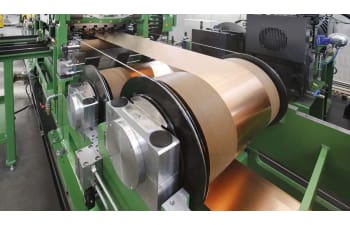 Stretch-bend-leveling lines for thin and foil metal strips