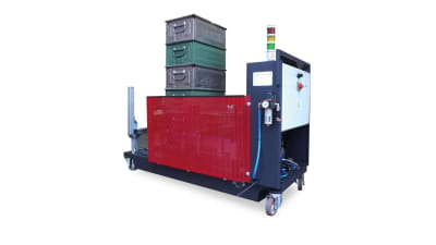 Vertical automatic container changer
