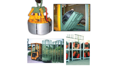 Pallets, basket, lifters, tilters and spools reconditioning machine