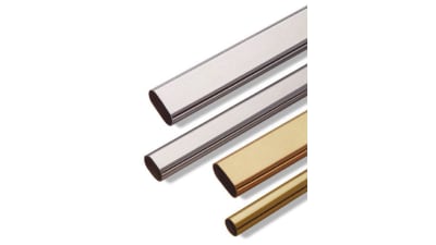 Electroplated steel tube profiles for furniture