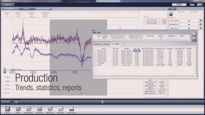 Quality management software for wire, cable, tube, and fiber optic production