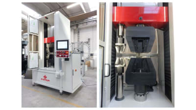 Special tensile test machine dedicated to high-quality pipe manufacturing