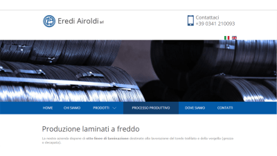 L’azienda Eredi Airoldi srl, specializzata nella laminazione a freddo del filo, ha un nuovo sito Internet