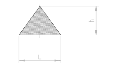 Fil triangulaire laminé