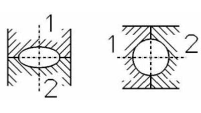 Two roll reduction head for cross section reduction