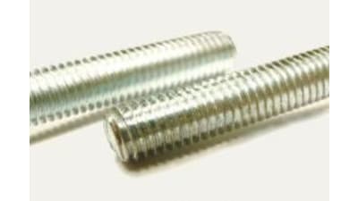 Crude or galvanized rods threaded