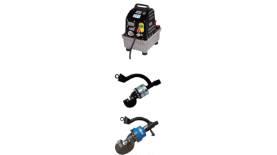 Hydraulic cutting, straightening tools and control units