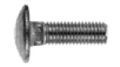 Mushroom head screws and bolts