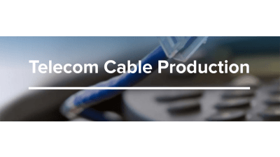 Telecommunications cable production lines