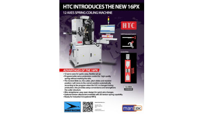 16PX 12-axes spring coiling machine by HTC on sale at MANENTIMACCHINE