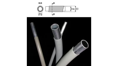 Plastic coated aluminium tubing