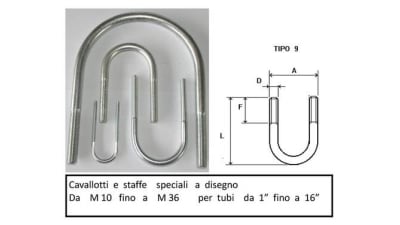 Special U-bolts to customer design