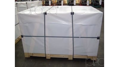 High resistance co-extruded film for storage and transport crates