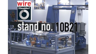 PSCM presents the automatic coiling line PS 250/12 at wire Düsseldorf 2018 