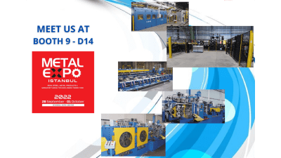 Macchine per trafilatura e pelatura: SAS Engineering presente alla Metal Expo di Istanbul