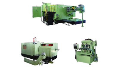 Nut and flange nut tapping machines