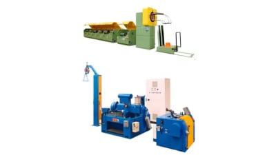 Machines for wire drawing plants