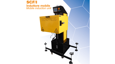 Mobile induction unit for cold forming of metal wire