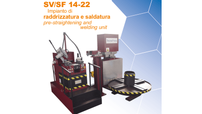 Pre-straightening and welding unit for wire rod