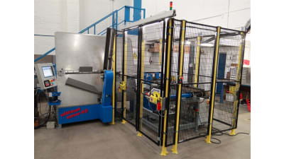 ﻿﻿New Ultimat UMW with automatic frame press for wire oven shelf production