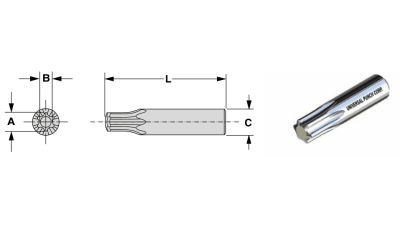 6-lobe (TX) socket punches