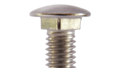 Flat square neck head metric and self-forming screws