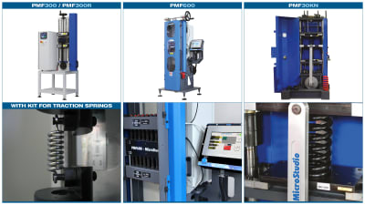 Machine for high speed life test of compression and extension springs