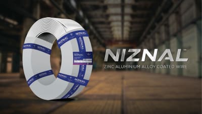 NIZNAL™ - zinc aluminum alloy coated steel wire