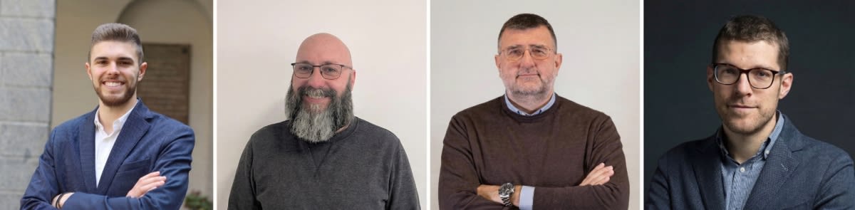 Mirco Tenca (Caleotto), Giovanni Garoli (TKT Group), Stefano Pasquon (Aeroel), Flavio Marocco (Pittini)