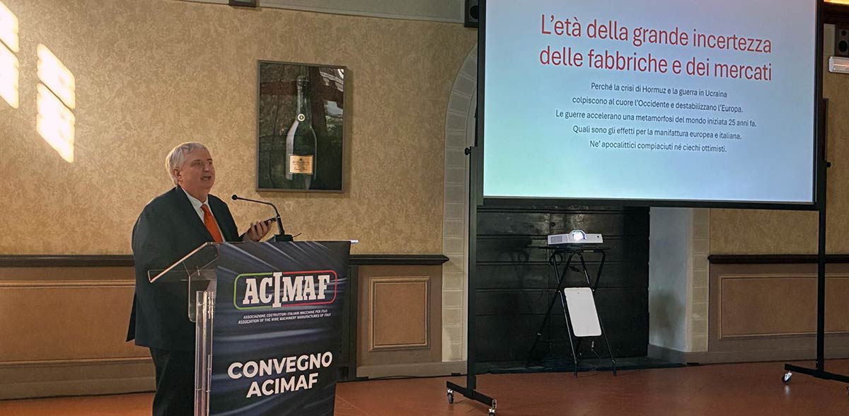 Paolo Bricco al convegno 2026 di ACIMAF - Antica Fratta a Monticelli Brusati (BS)