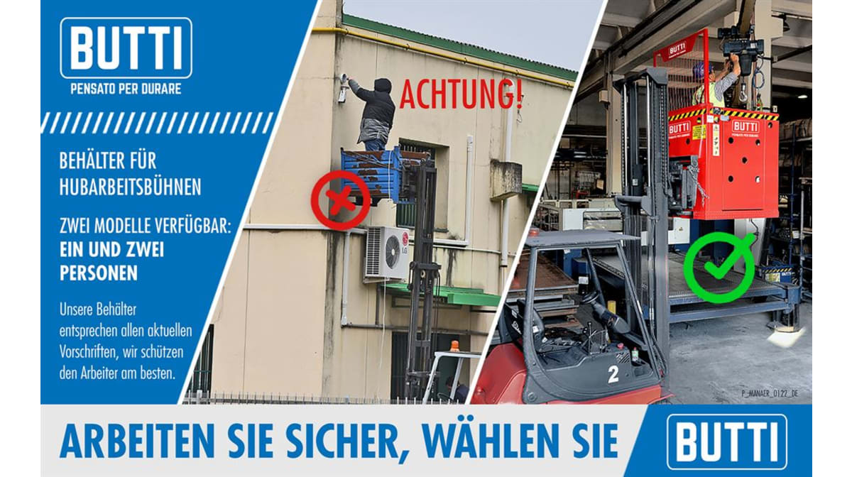 Arbeiten Sie sicher, wählen Sie Butti!