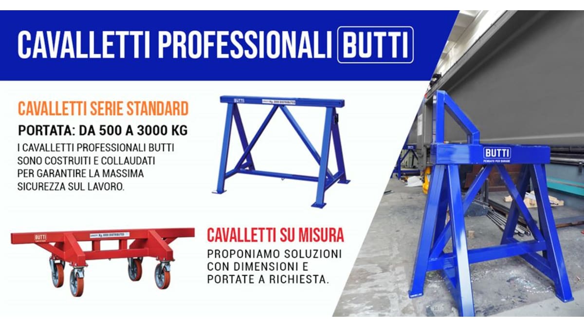 Butti: cavalletti industriali professionali