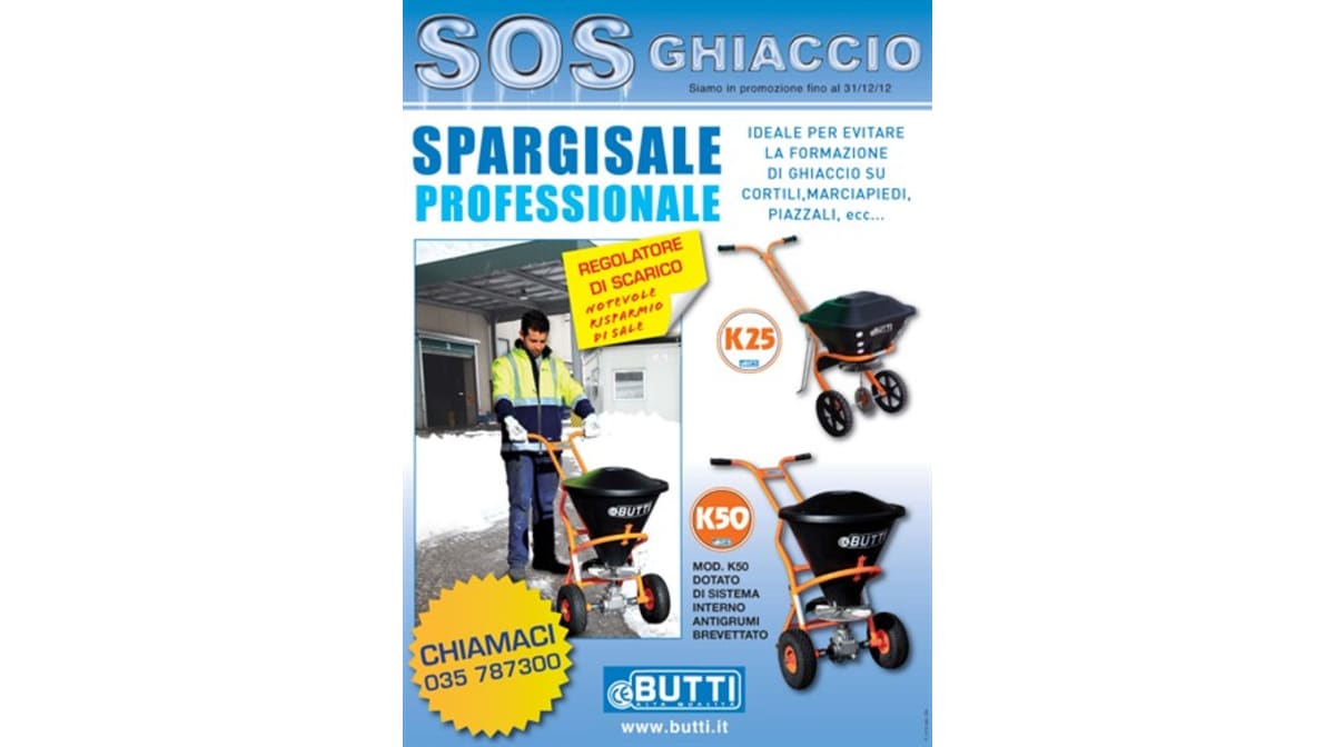 BUTTI professional salt spreaders, designed to last