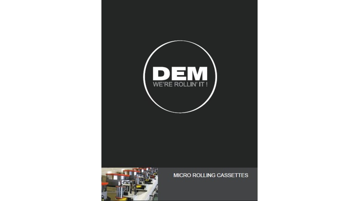 DEM Wire Rolling Technology: new leaflet - micro rolling cassettes