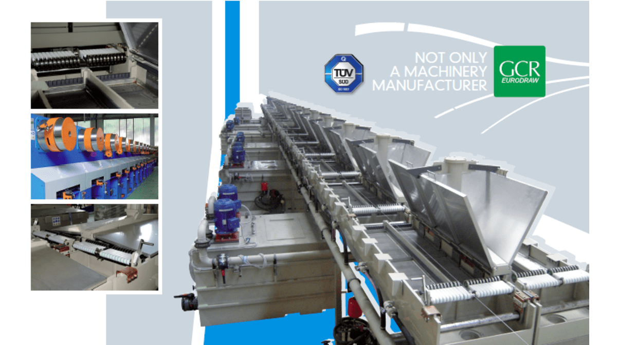 GCR GROUP presenta: linea per la produzione di filo per pneumatici e per rinforzo tubi automotive