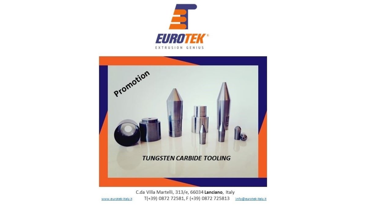 Eurotek: nuova promozione sugli stampi in carburo di tungsteno