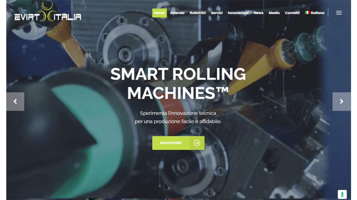 EVIRT Italia presenta il suo nuovo sito web aziendale interattivo