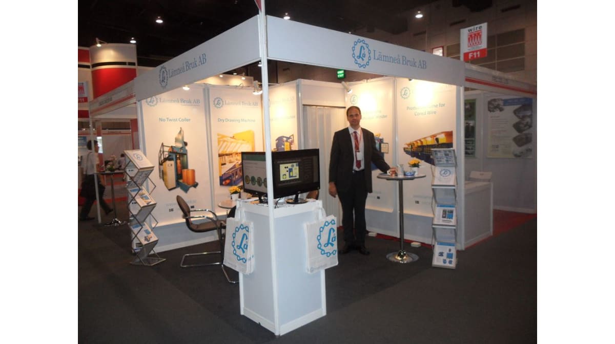 Lamnea Bruk at the main showcase for the wire industry in Southeast Asia