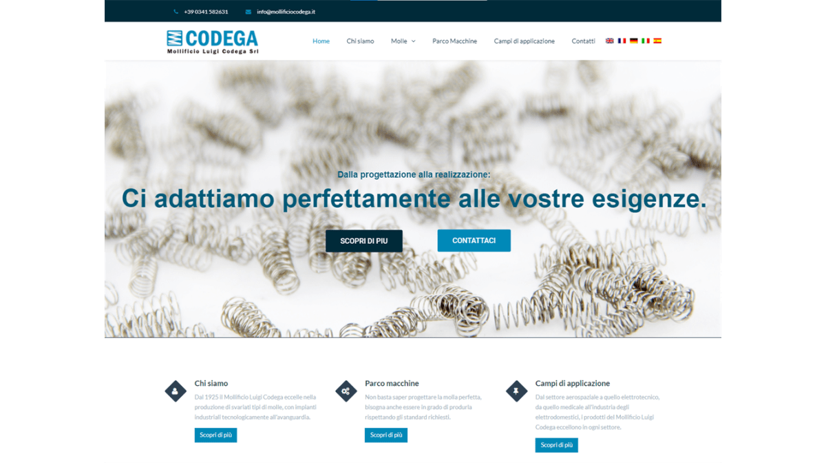 Un nuovo sito internet per il Mollificio Luigi Codega