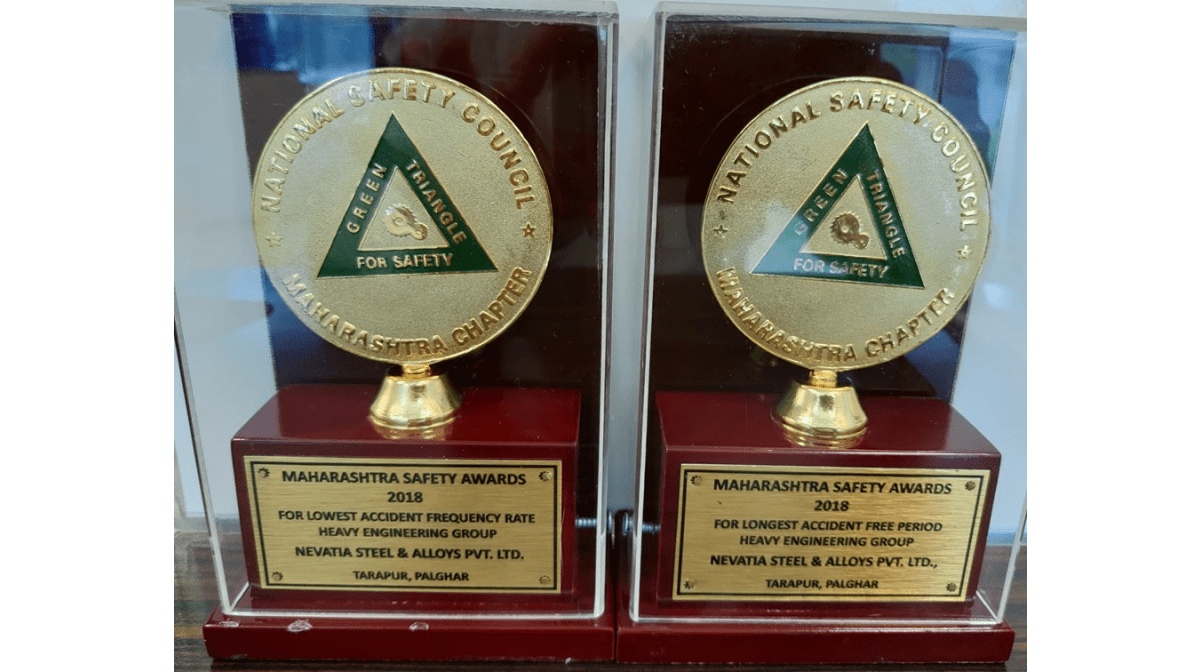 Nevatia Steel awarded: safety in the workplace