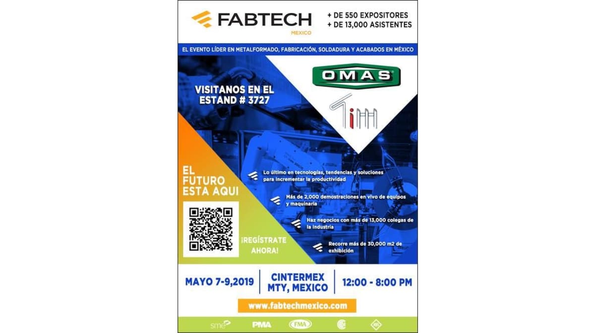 Le piegatrici Omas alla fiera Fabtech Mexico